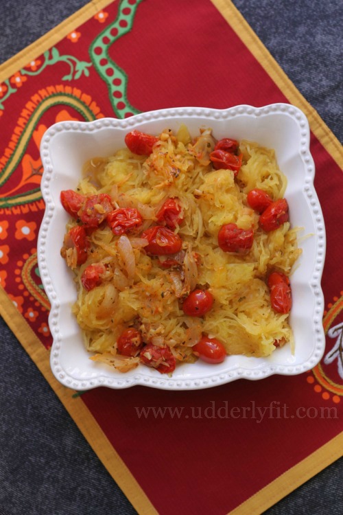 21 Day Fix Garlic Tomato Spaghetti Squash